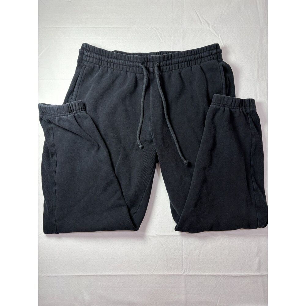 Aritzia Tna Cozy AF Fleece Sweatpants Black Joggers Cuffed Large